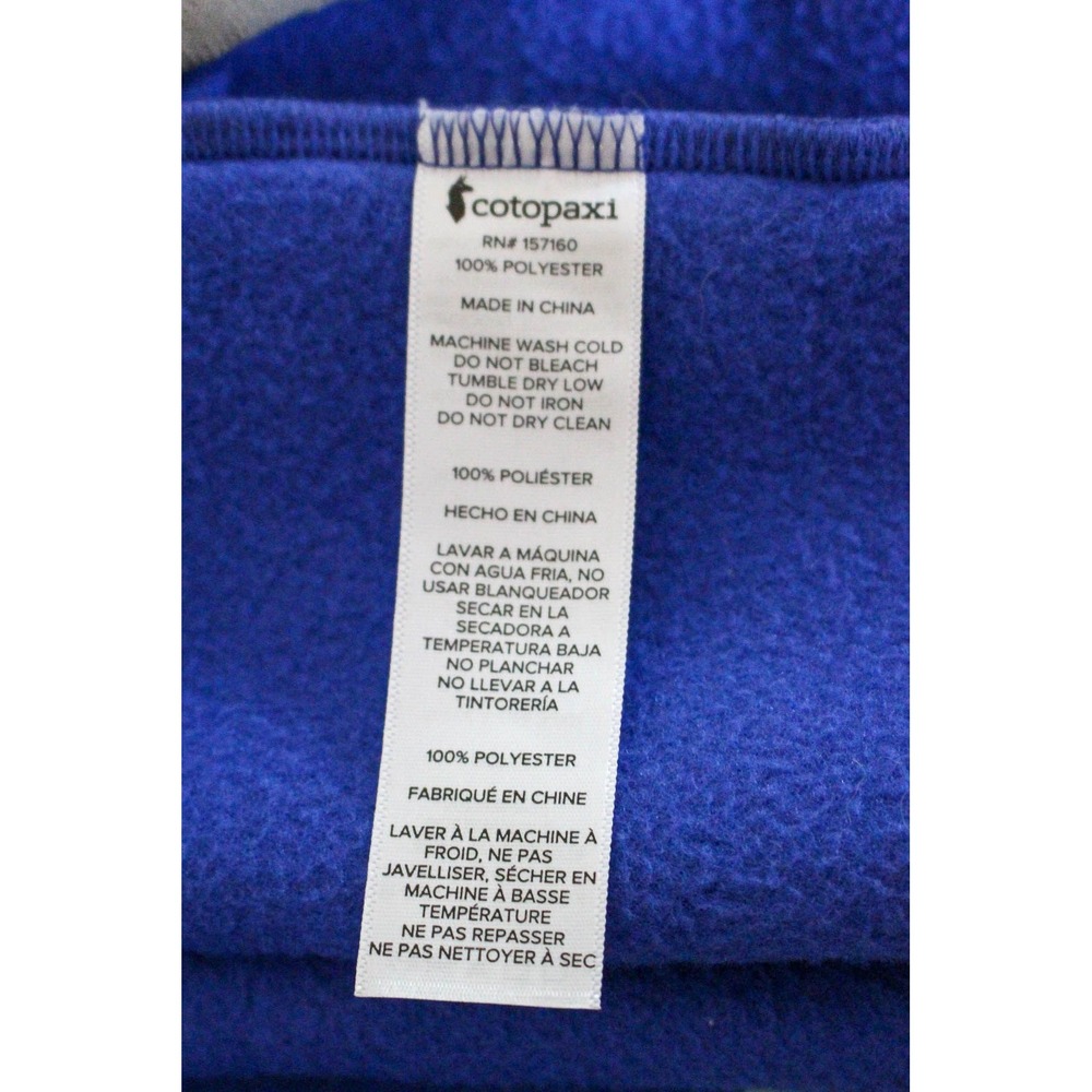 Cotopaxi Pullover Womens Large Blue Teca Fleece 1/4 Snap Neck Pocket Jacket - Picture 7 of 7